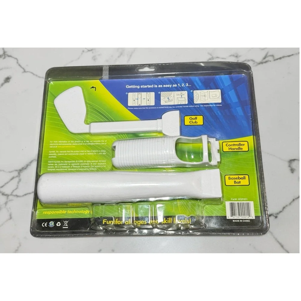 Symtek Sports Kit for Wii 5-in-1 NIB 5pc Accessory Set WSP401